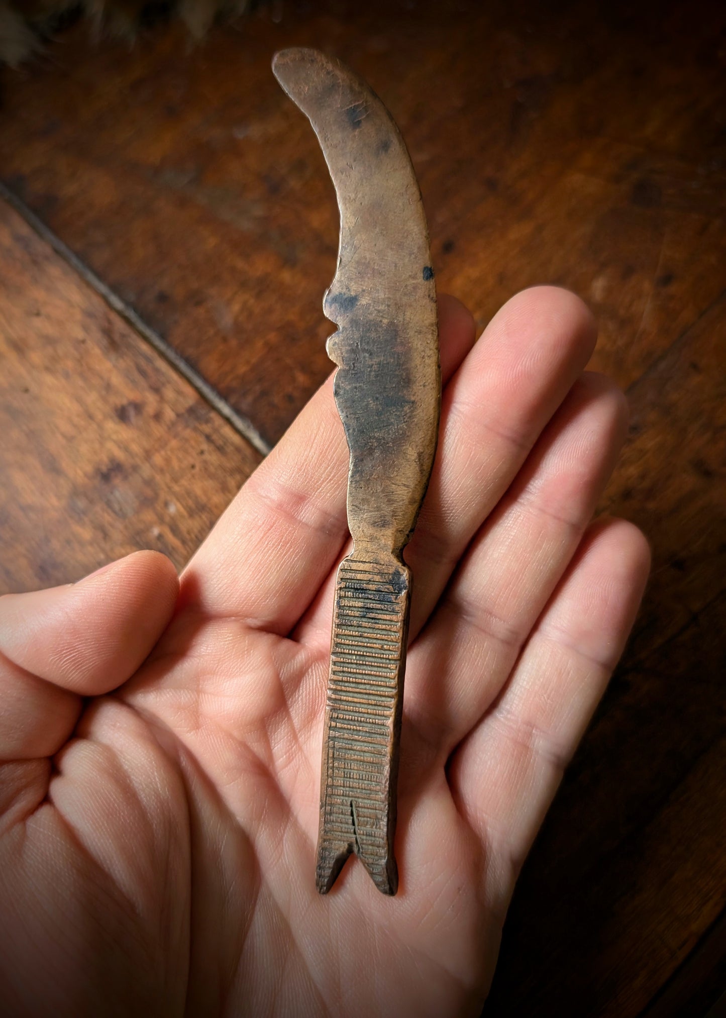 Letter opener crafted by a french soldier in the trenches during World War I (1914–1918)