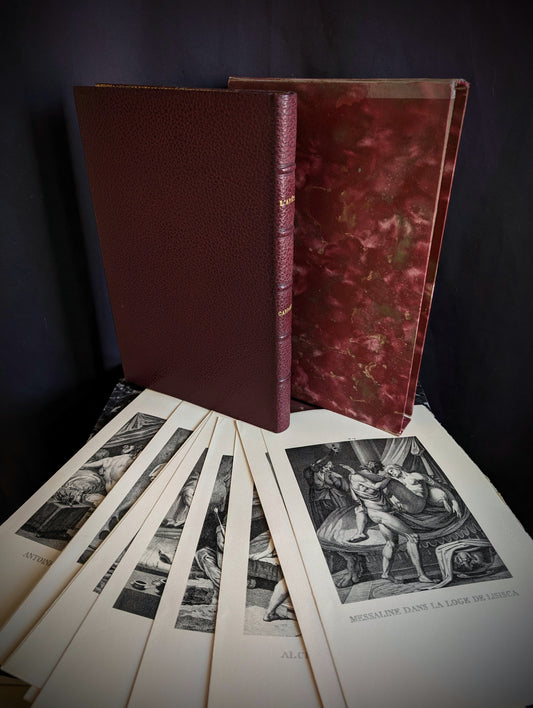 L'Arétin d'Augustin Carrache ou Recueil de postures érotiques, édition limitée de 1962, Coffret livre et lithographies