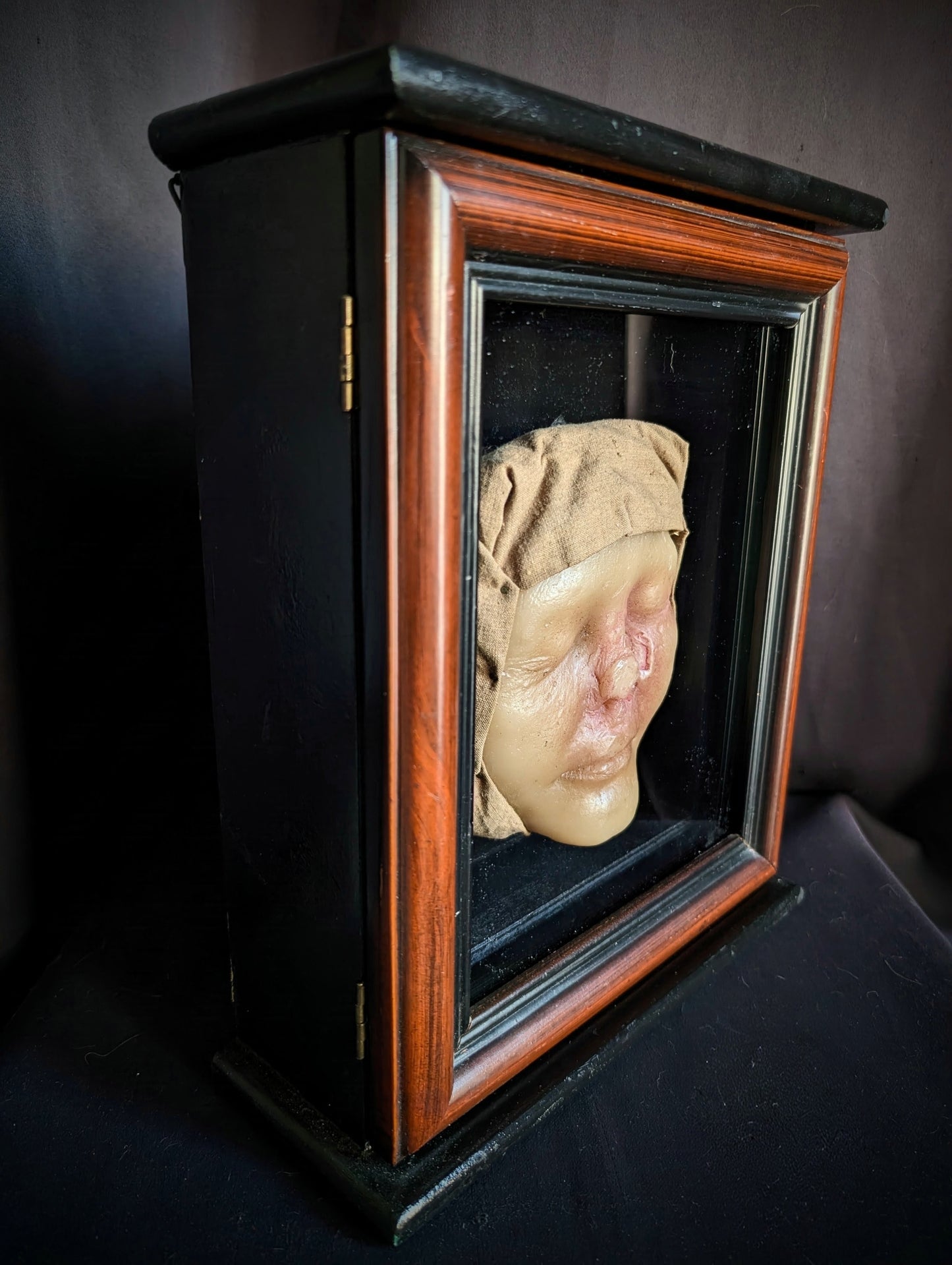 Vintage Medical Wax Moulage – Post-Mortem Study of a Woman Following Nasal Necrosis (Post Mortem)