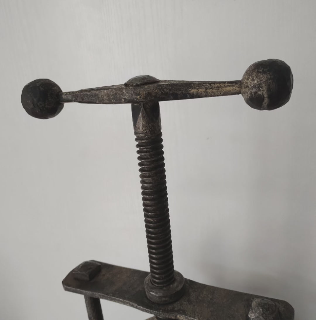 Authentic Torture instrument with a Skull