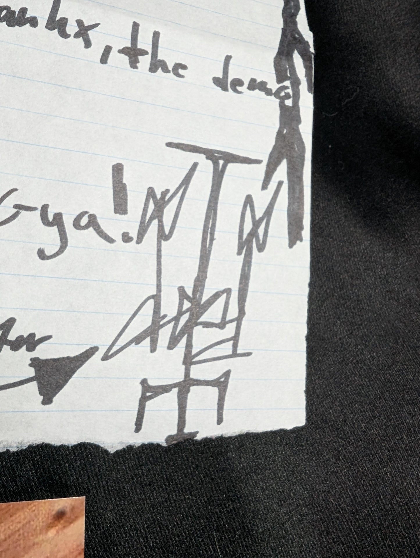 Original letter written in marker by Pelle "DEAD" Ohlin from the Black Metal band  Mayhem 1990 (Very Rare)