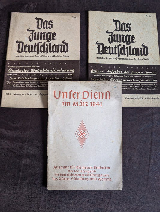 3 Hitlerjugend books from 1941
