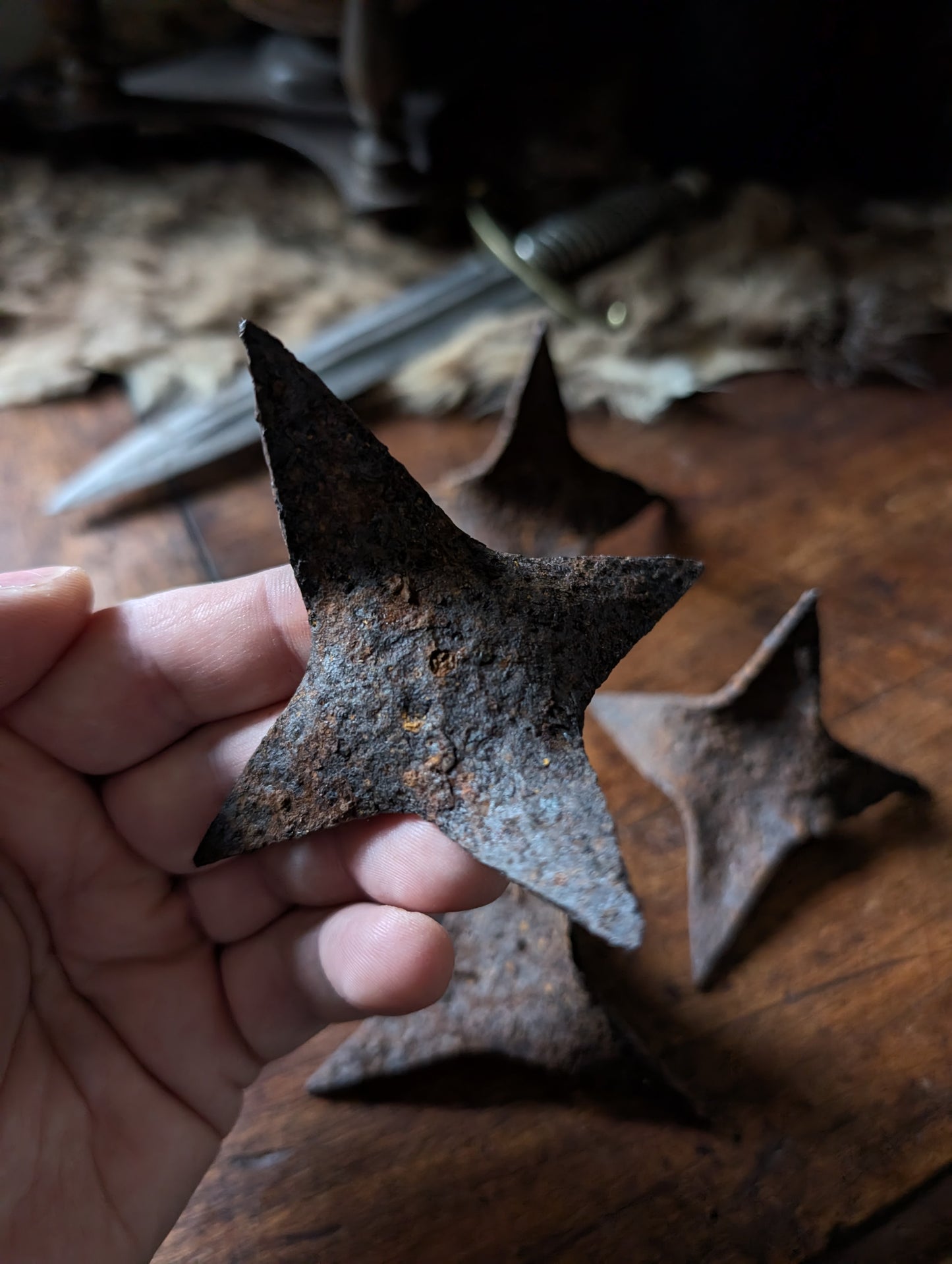 Set of 4 Caltrops from WWI (1914/1918)