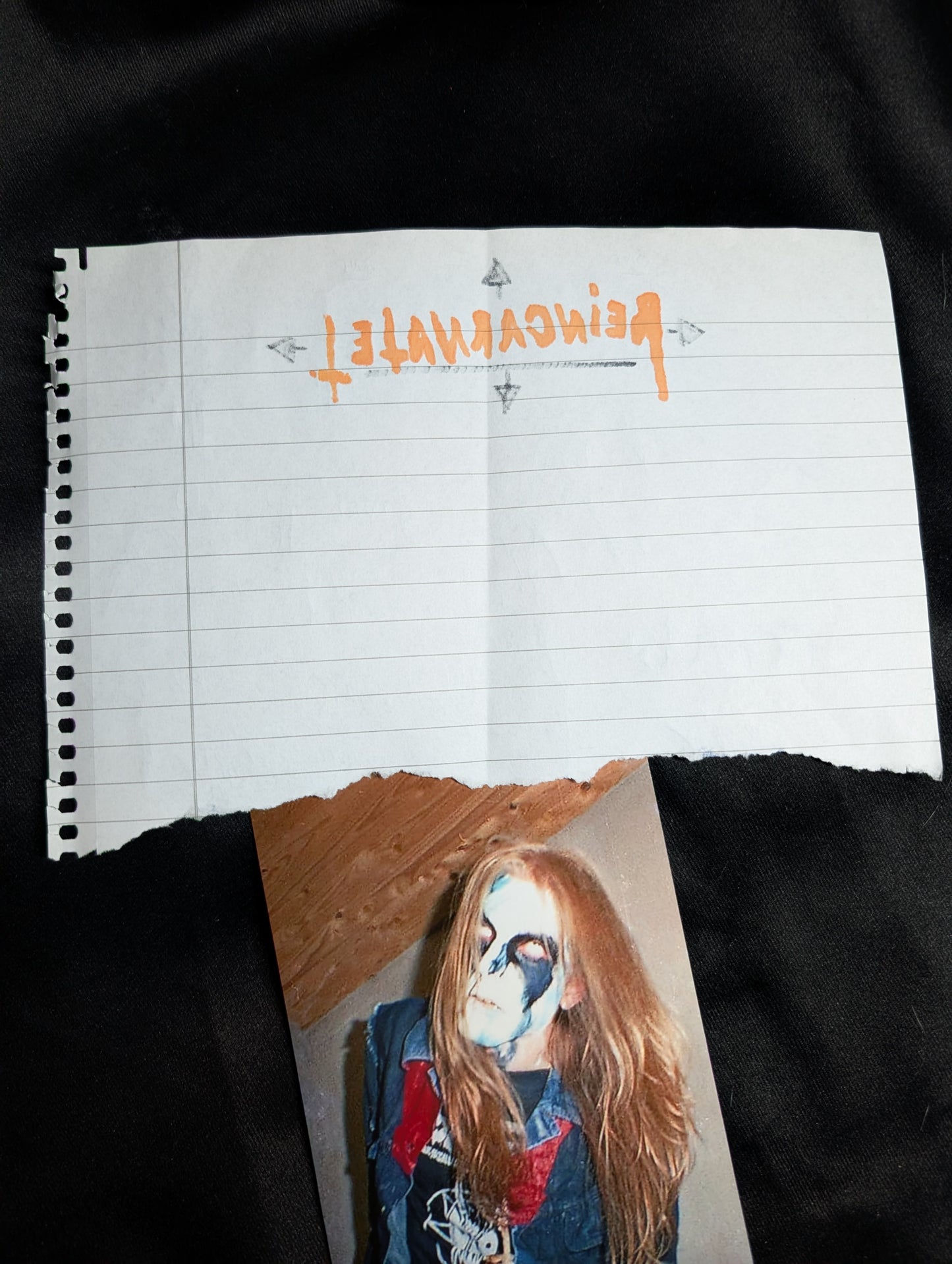 Original letter written by Pelle "DEAD" Ohlin from the Black Metal band  Mayhem 1990 (Very Rare)