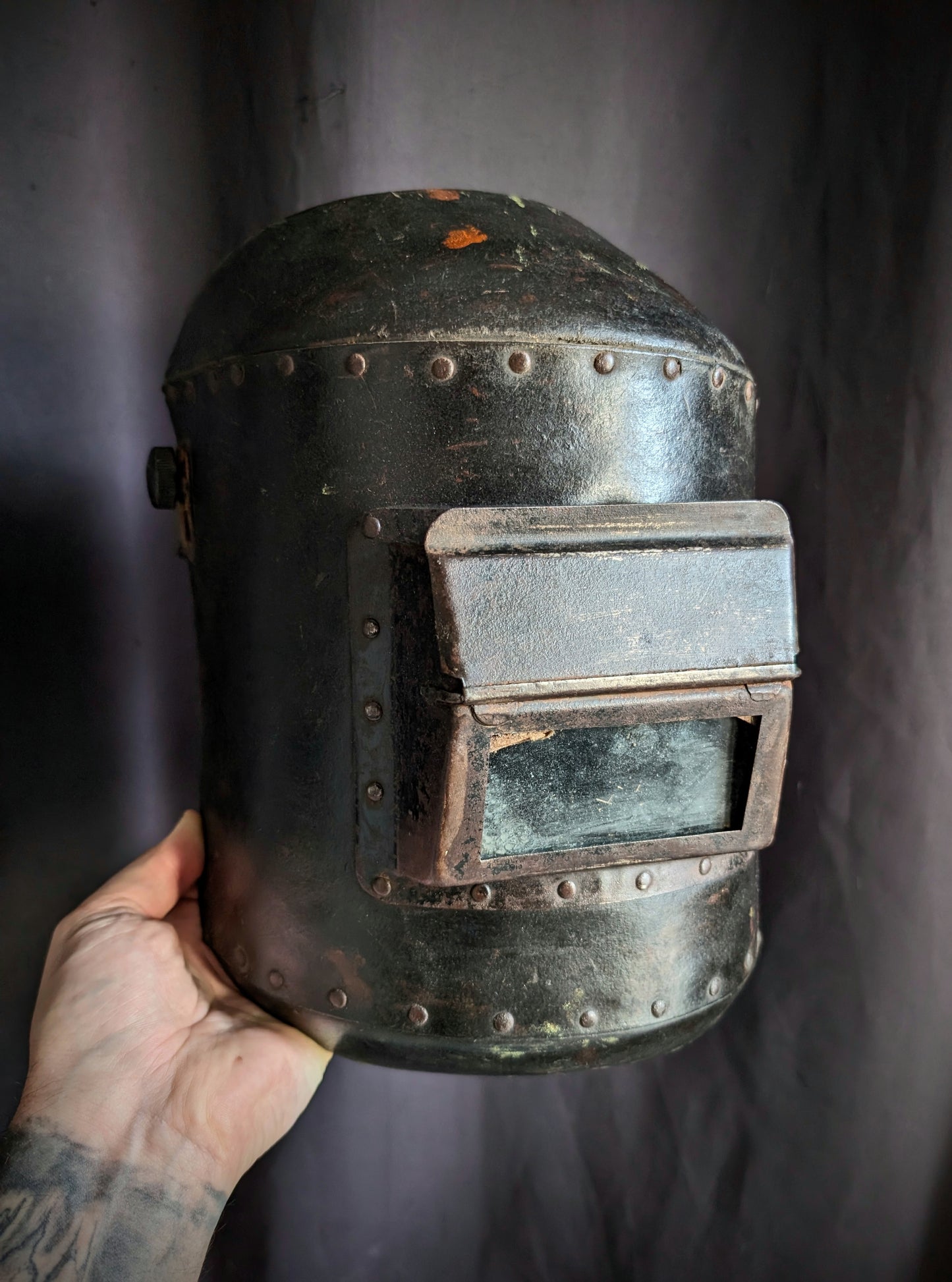 Original 1940s welder's mask