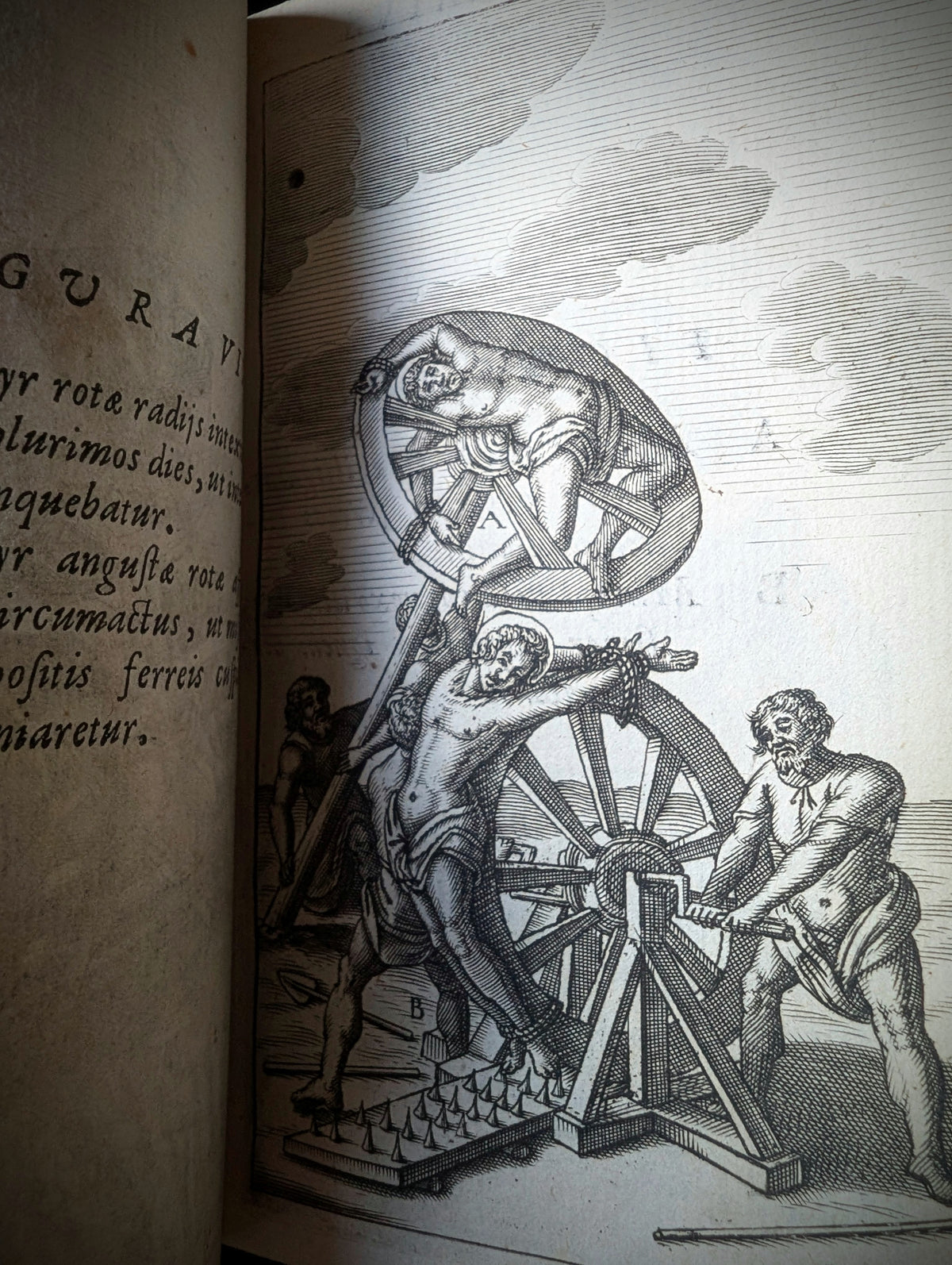 OLD RARE BOOK 17TH-CENTURY ILLUSTRATED WORK ON THE TORTURES OF MARTYRS — 1667