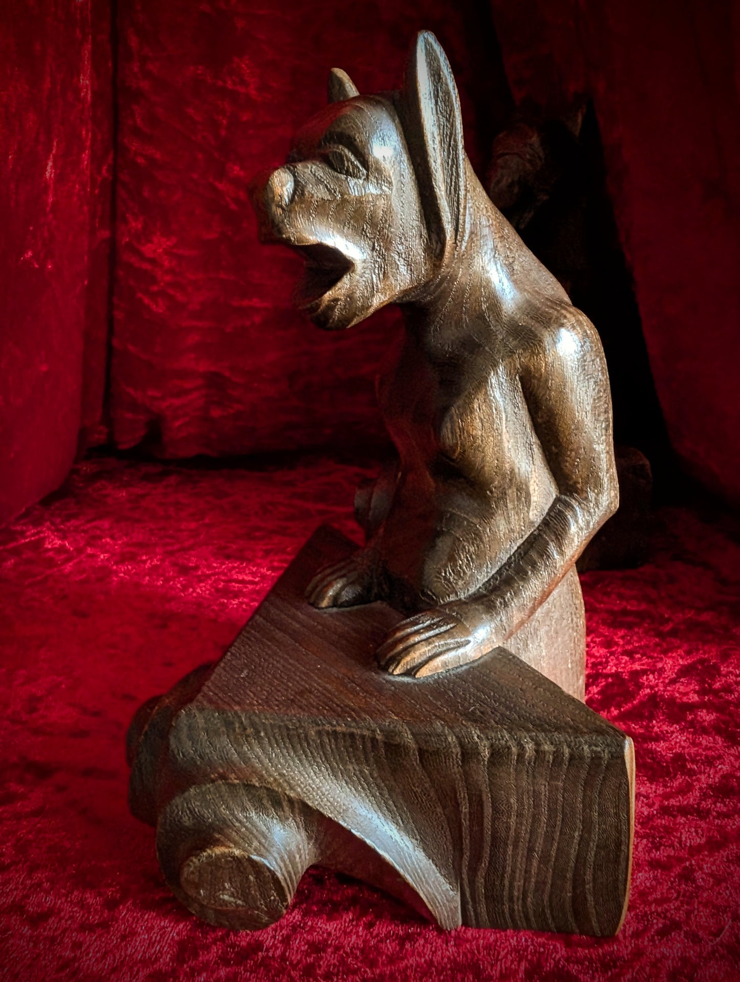 Antique Wooden Gargoyle Sculptures – Circa 1920