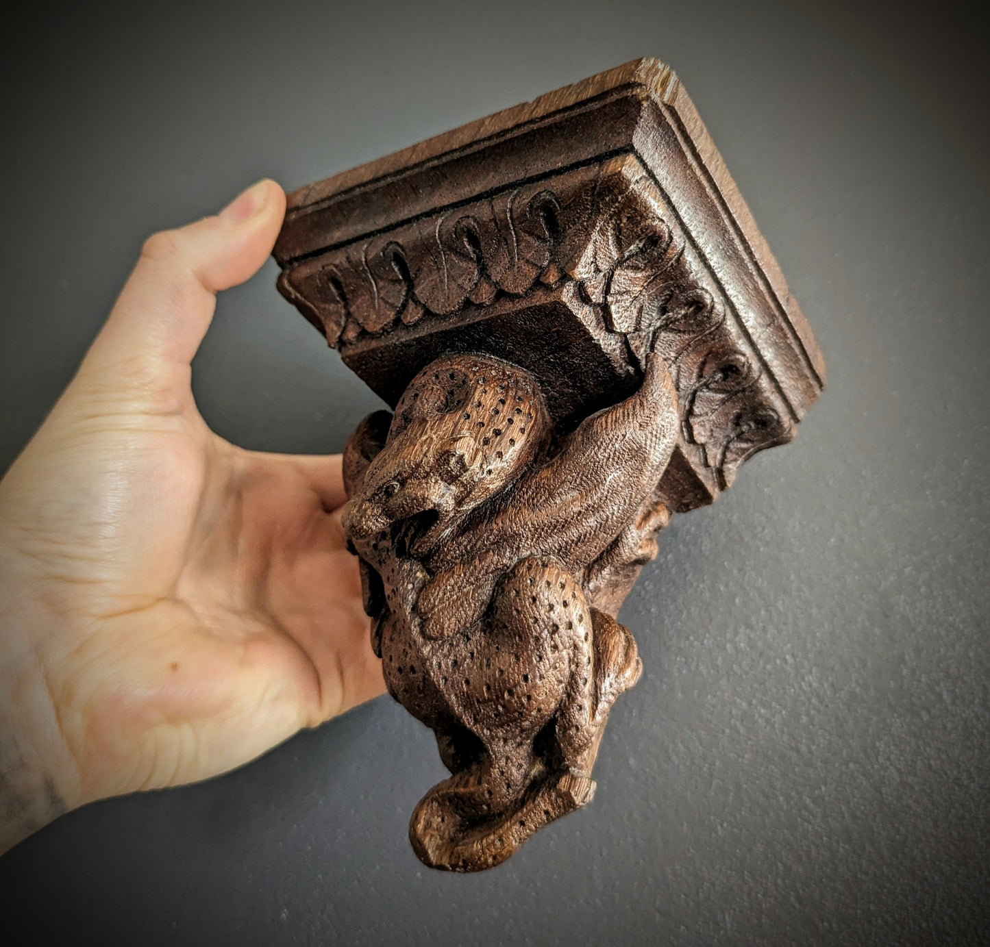 Antique Dragon in carved wood