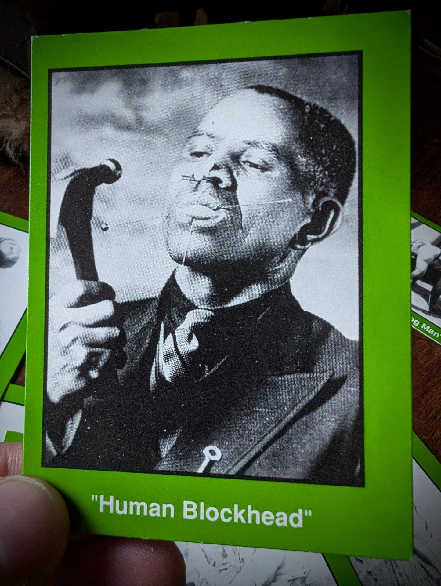 “Human Freaks and Oddities” card box (series 2) from 1991, USA