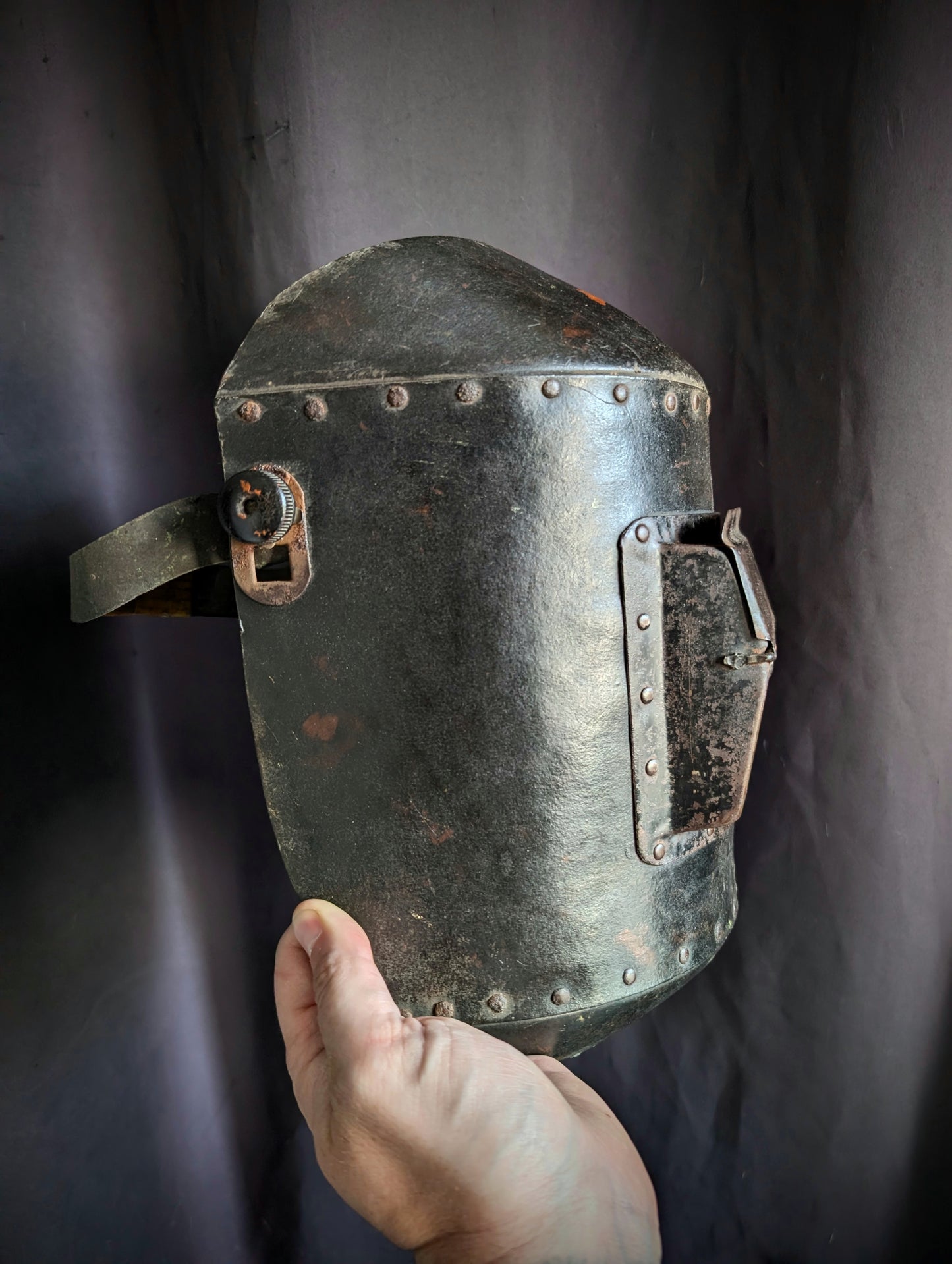 Original 1940s welder's mask