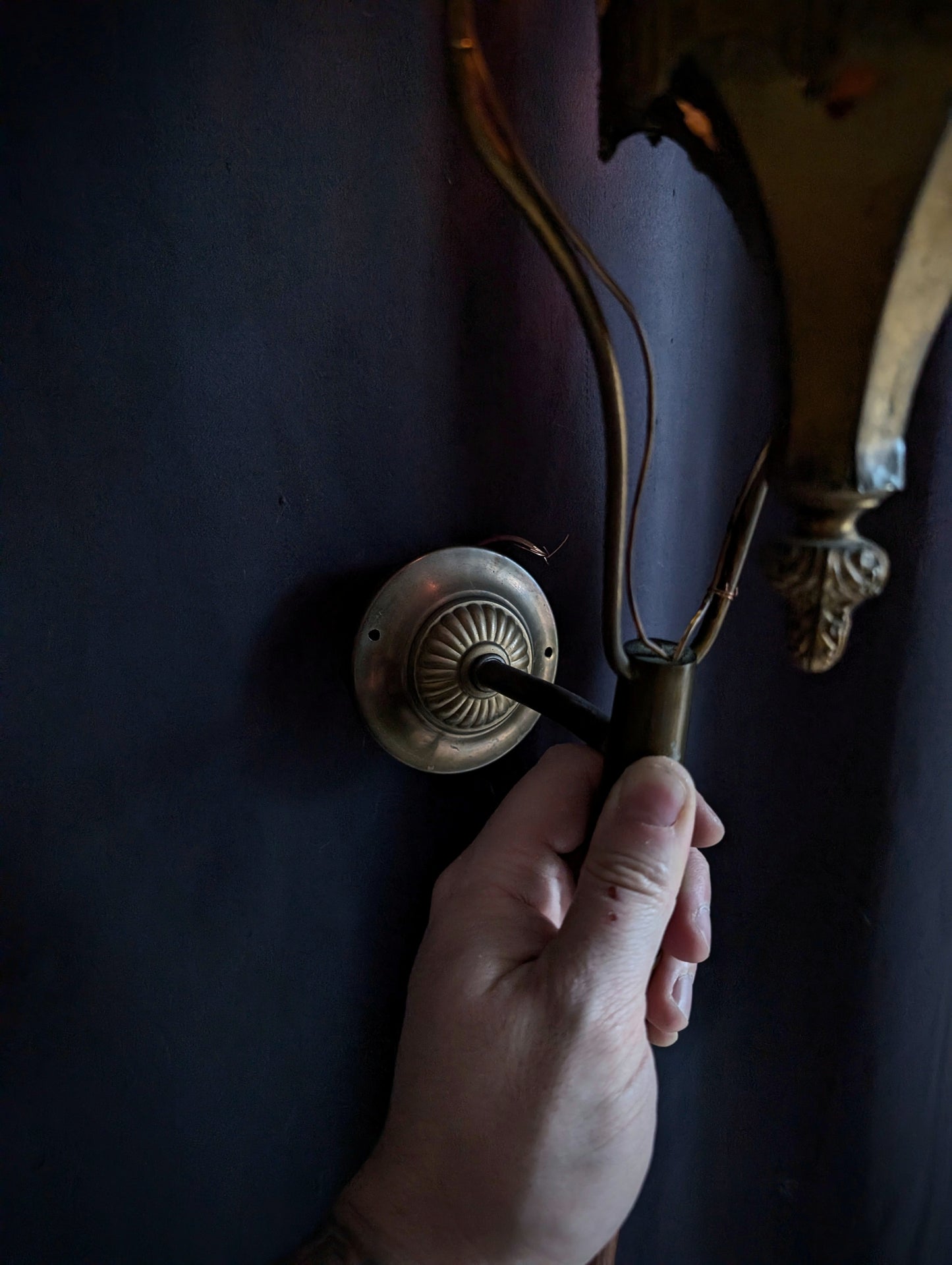Pair of 19th century procession lanterns with wooden handles