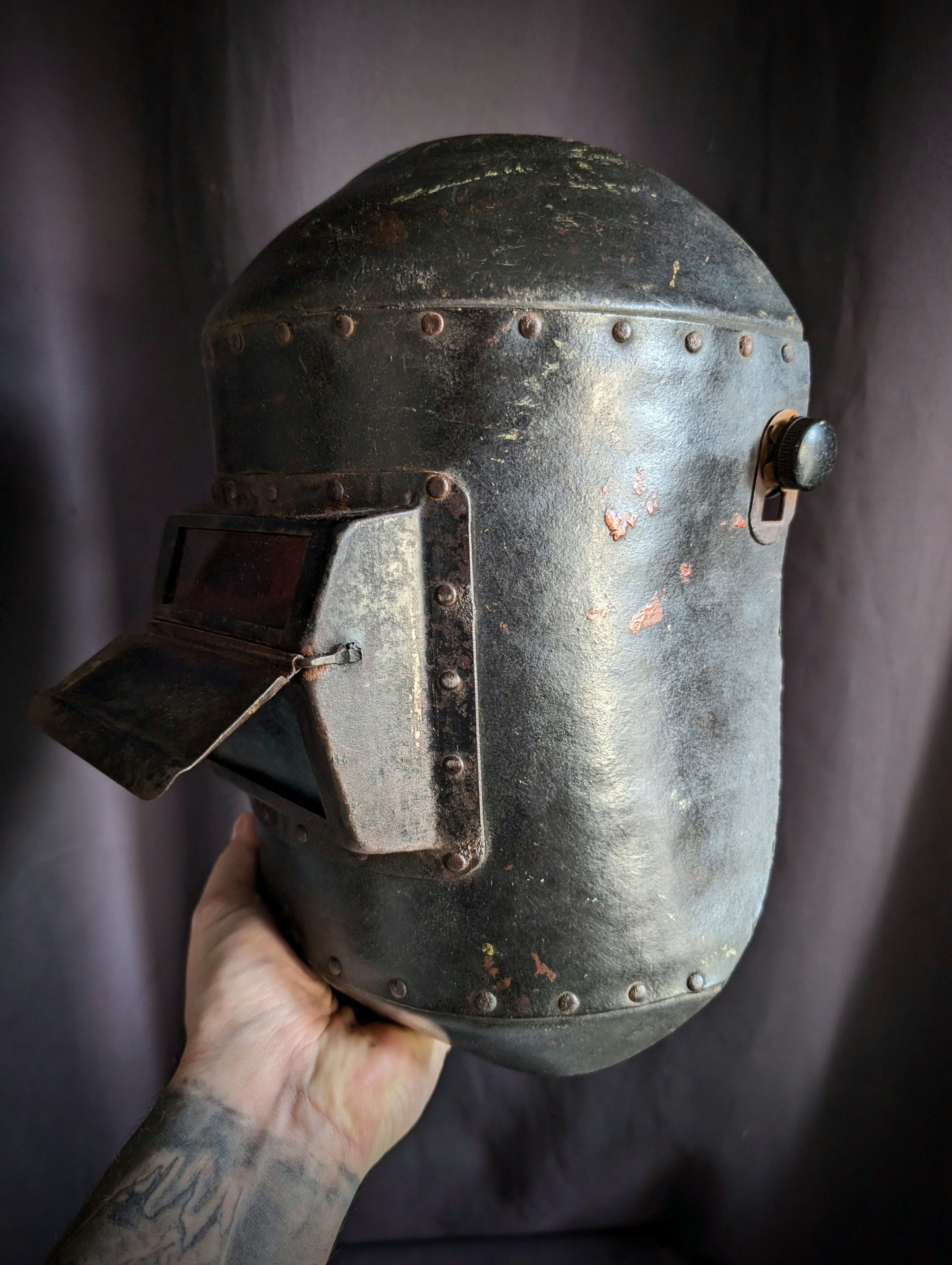 Original 1940s welder's mask