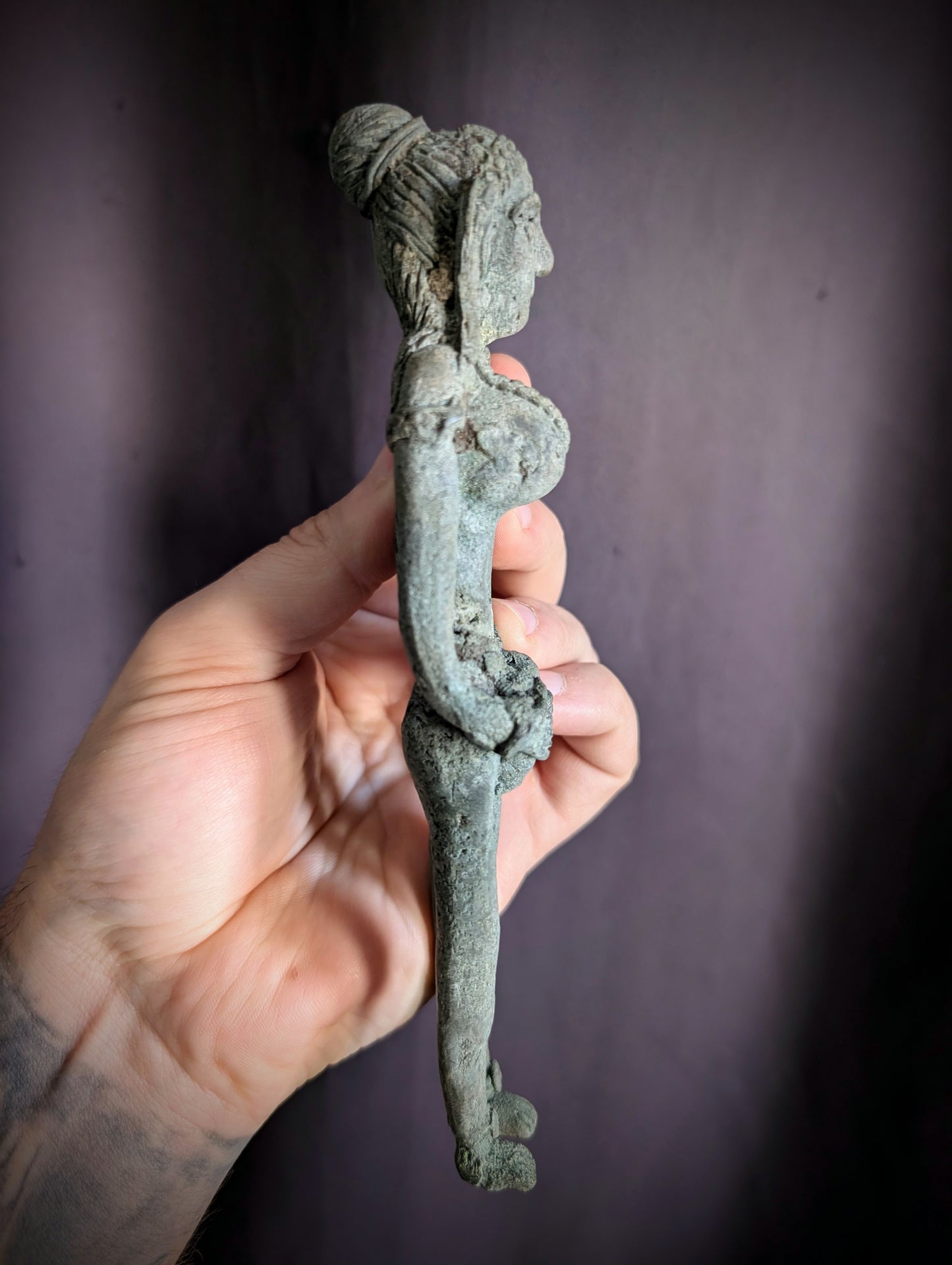 An old metal buddhist altar statue for sex & fertility (Erotic thai occult)