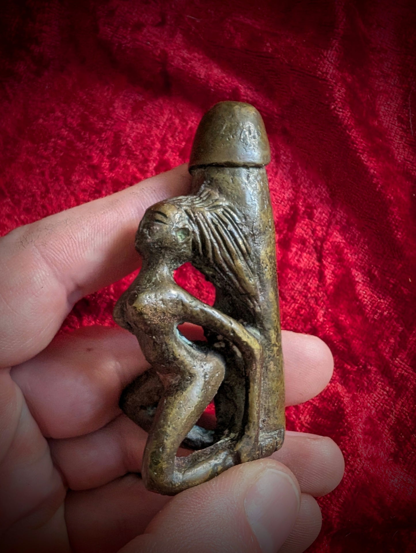 Antique Palad khik in bronze sculpture (8cm) Curiosa