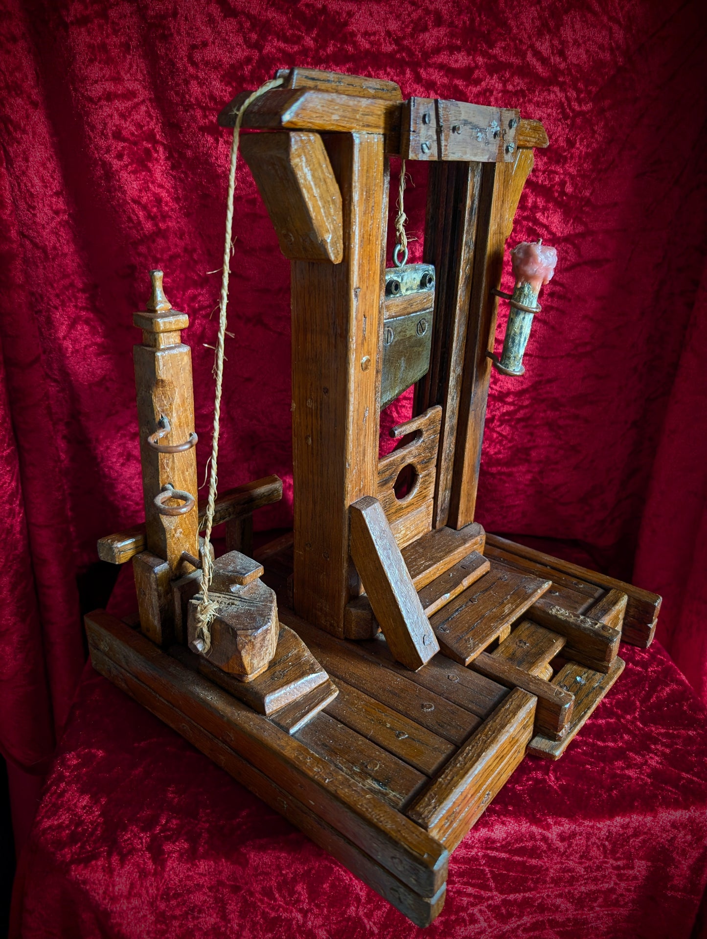 Antique wooden Guillotine made in the mid-20th century