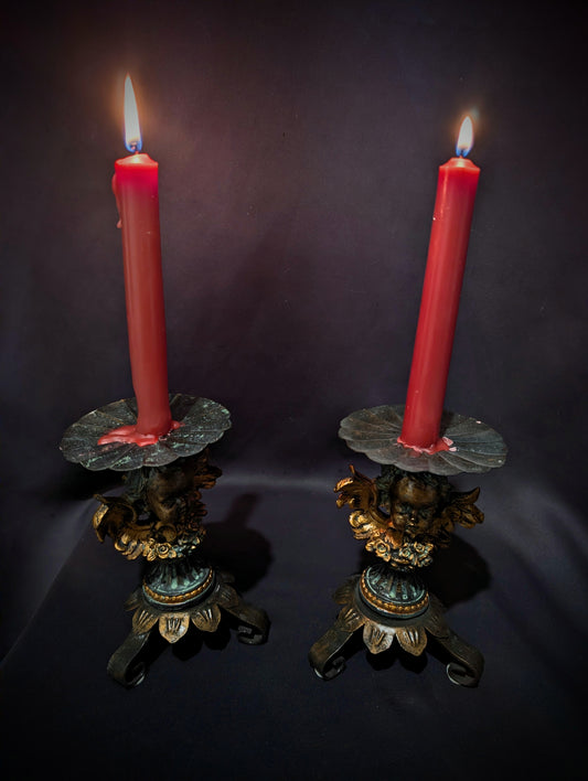 Angel candle holder