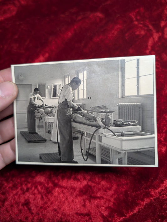 Old autopsy photo early 20th century