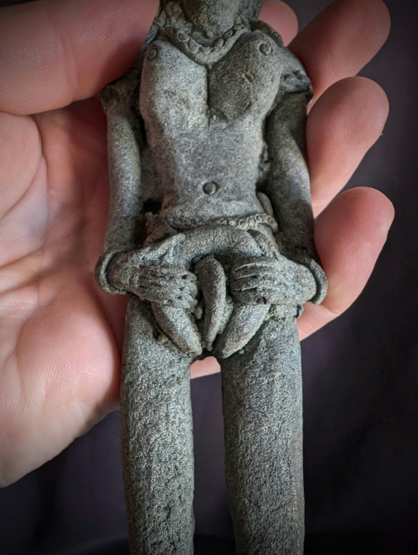An old metal buddhist altar statue for sex & fertility (Erotic thai occult)