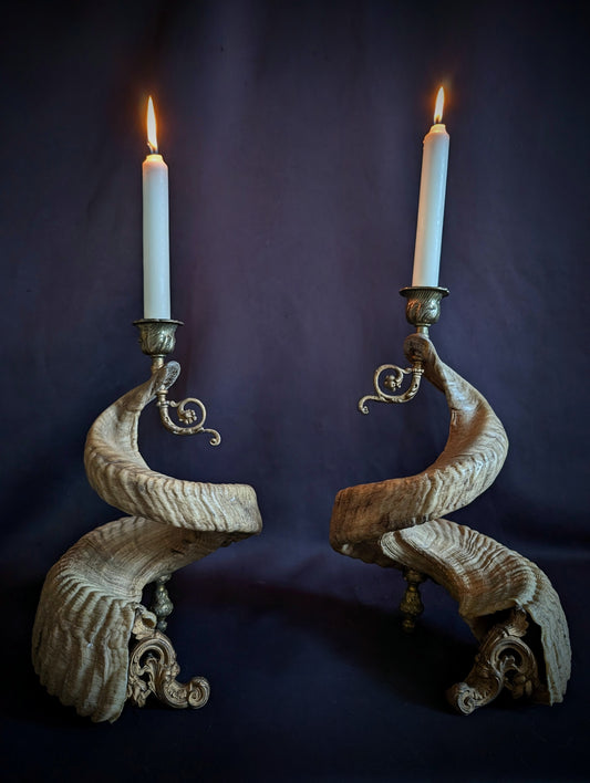 Ram Horns Candlestick