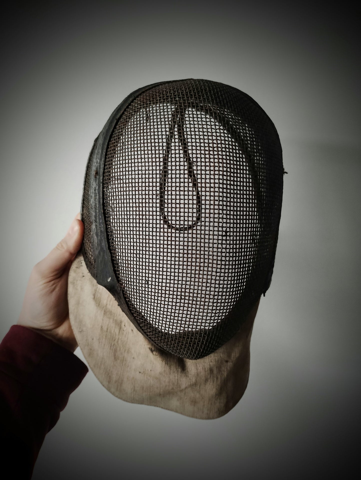 Old fencing mask from the early 20th century France escrime