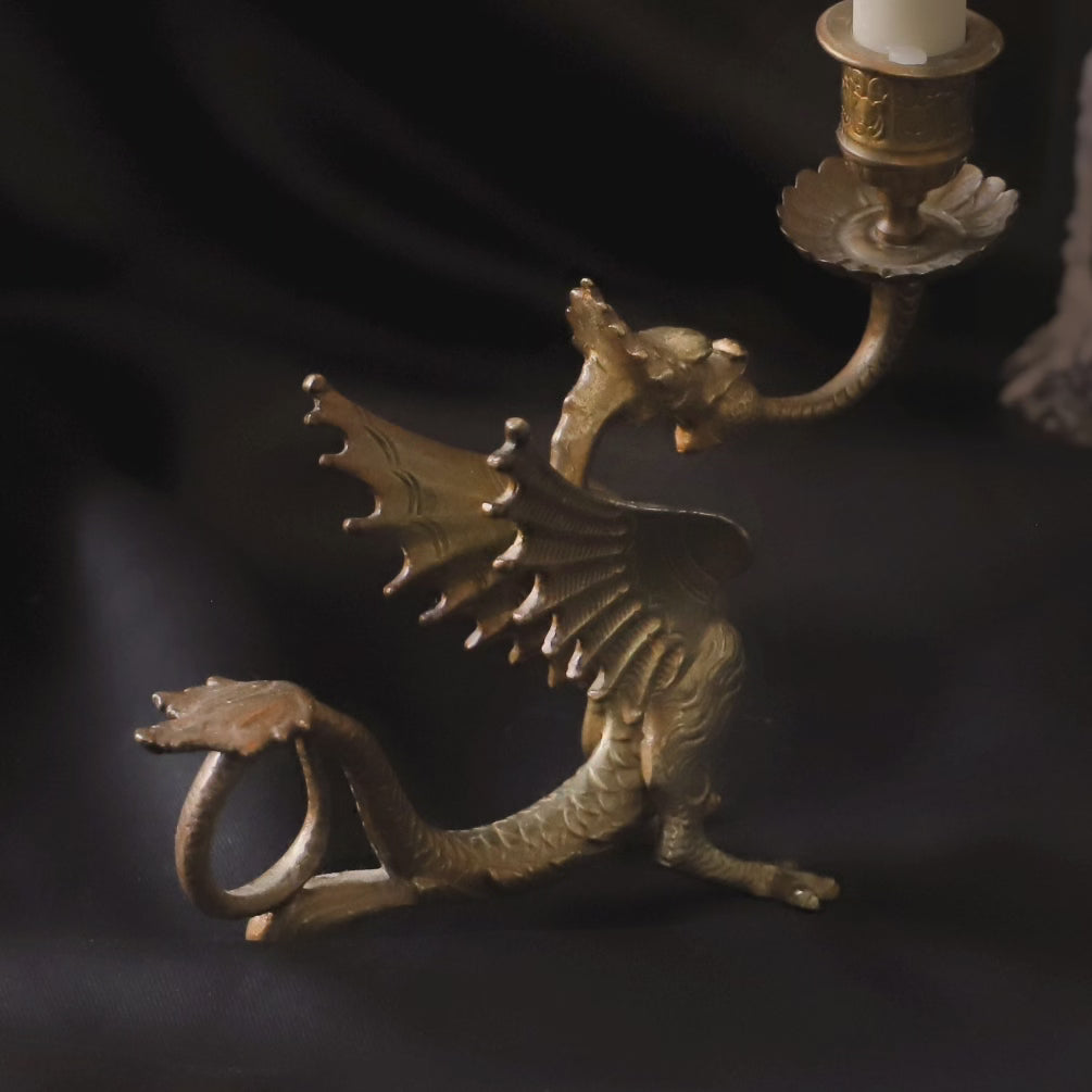 Dragon candle holder from the 19th