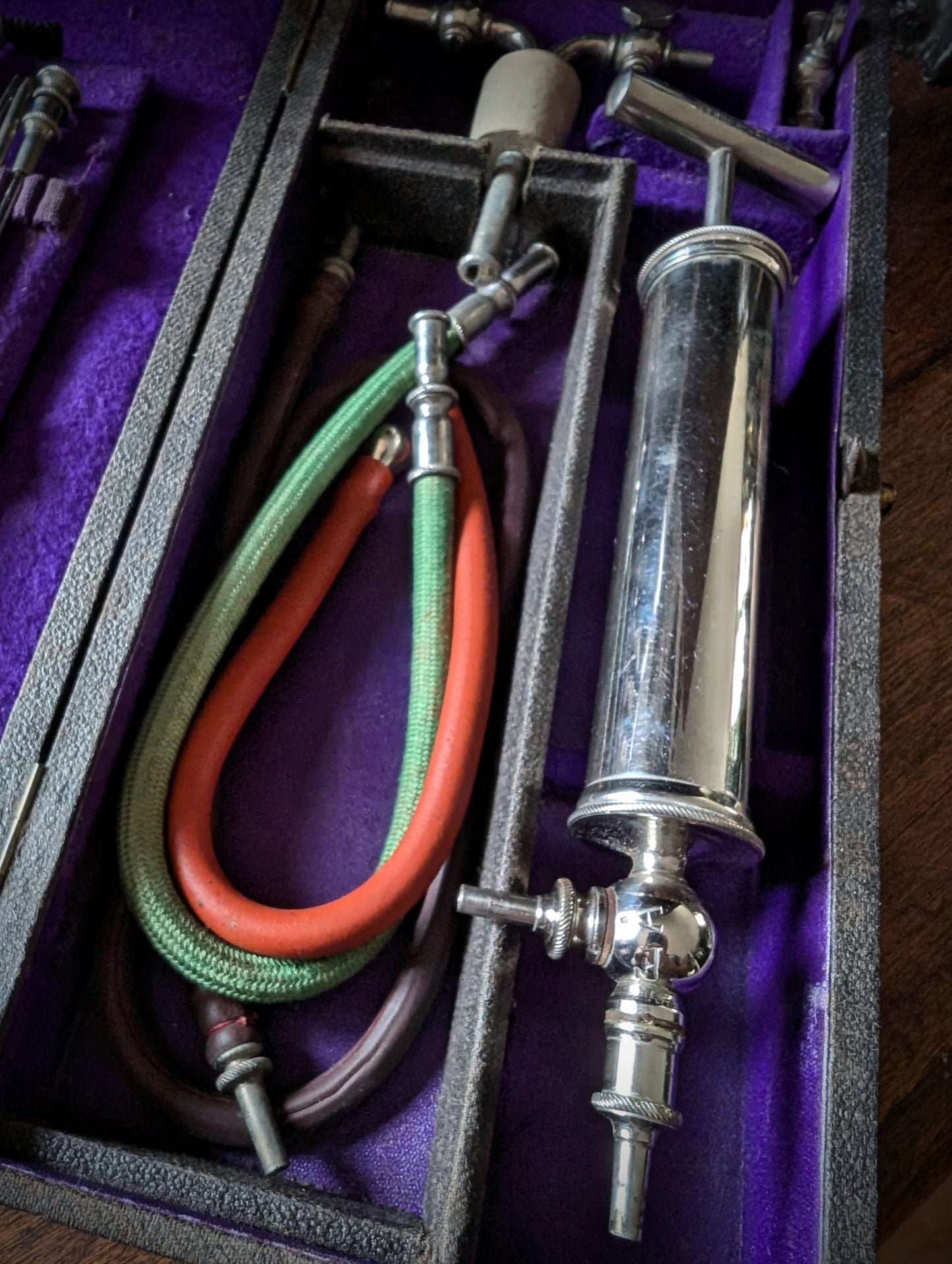 Antique 19th Century Dr. Potain Medical Aspirator box