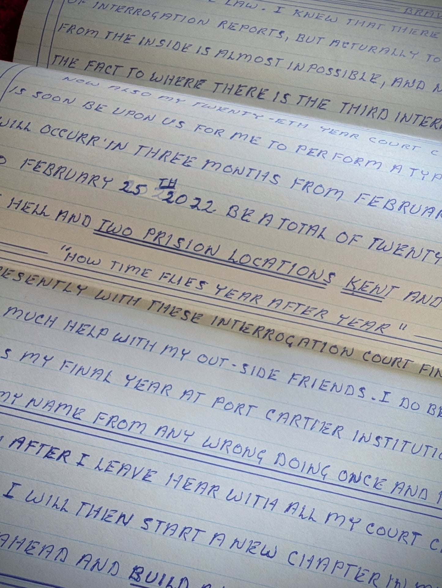 Original letter written by the serial killer Robert Pickton (the Pig Farmer Killer) 5 pages+envelope