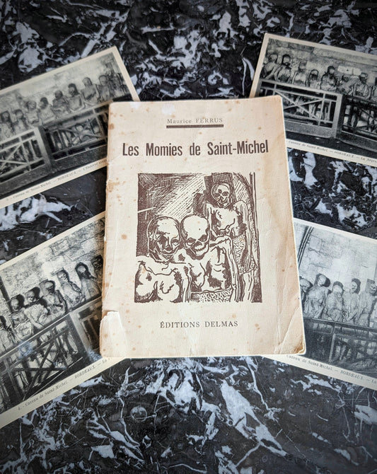 1939 Livret "Les Momies de Saint-Michel" de M. Ferrus avec 4 cartes