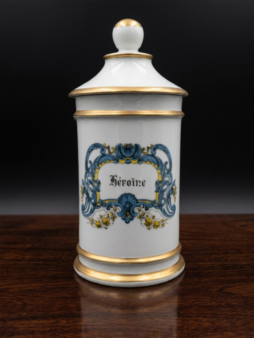 Héroïne porcelain jar (16cm)