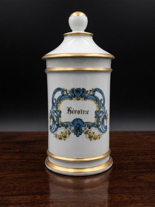 Héroïne porcelain jar (16cm)