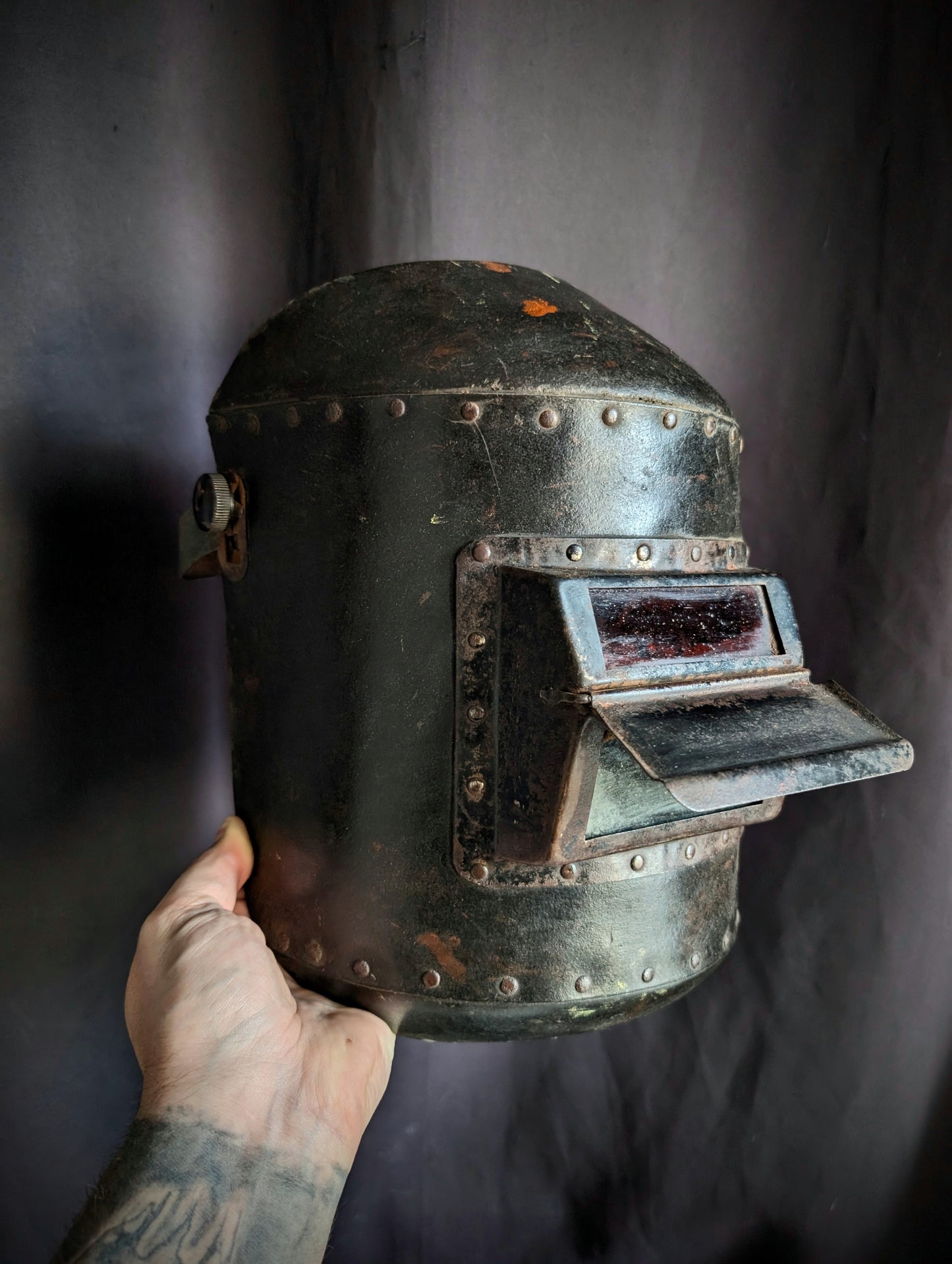 Original 1940s welder's mask