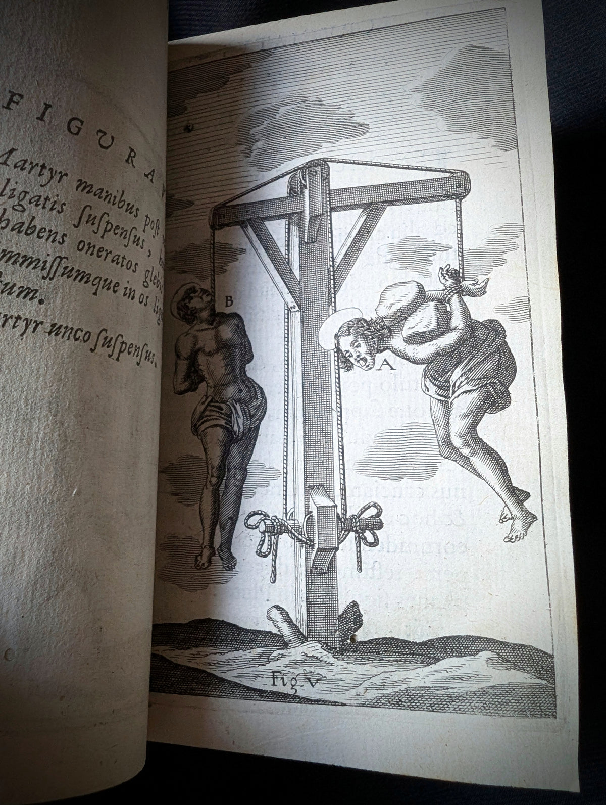 OLD RARE BOOK 17TH-CENTURY ILLUSTRATED WORK ON THE TORTURES OF MARTYRS — 1667