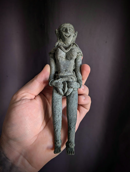 An old metal buddhist altar statue for sex & fertility (Erotic thai occult)