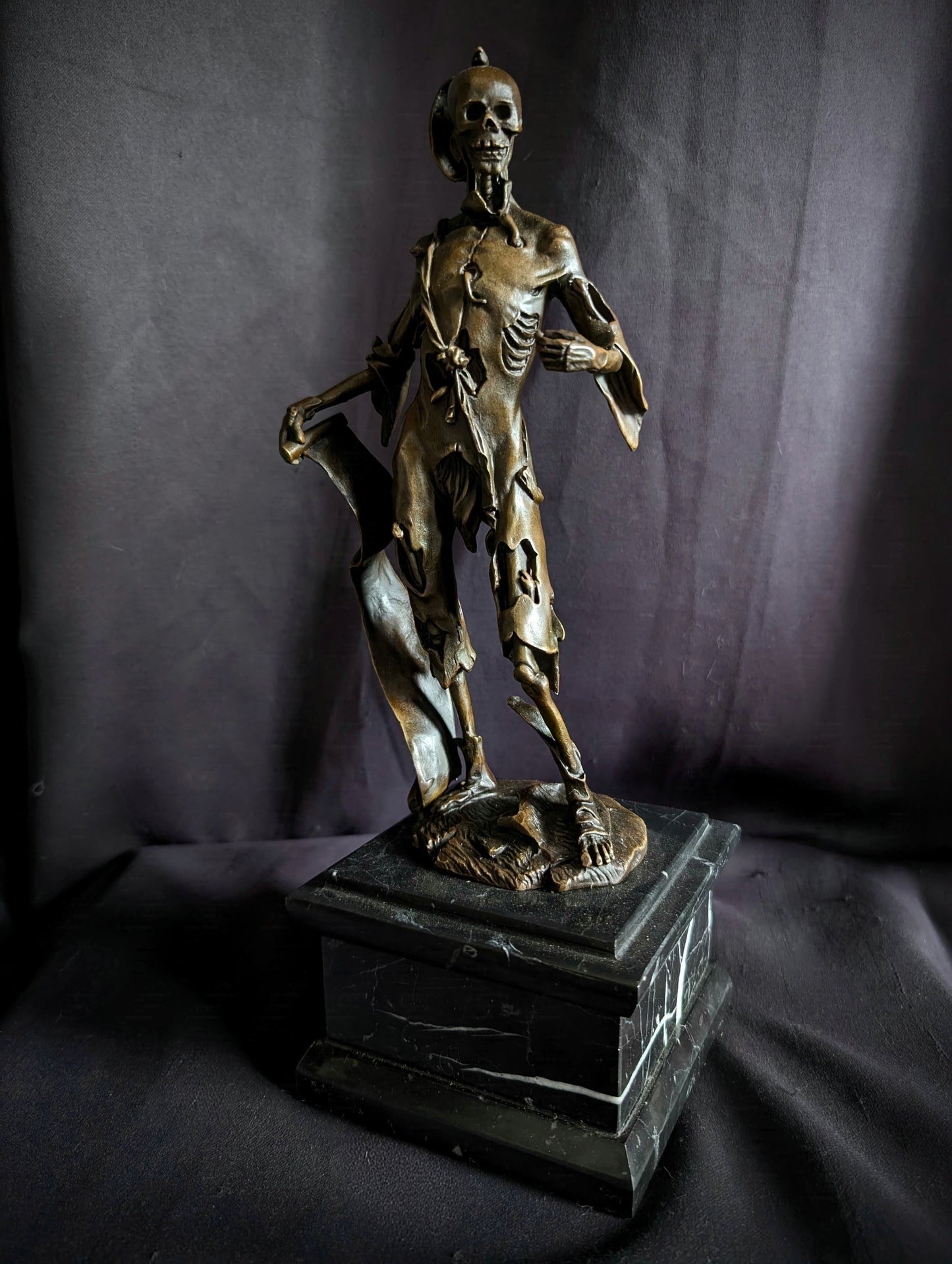 Figure of Death - Bronze Memento Mori – After Hans Leinberger 1520's