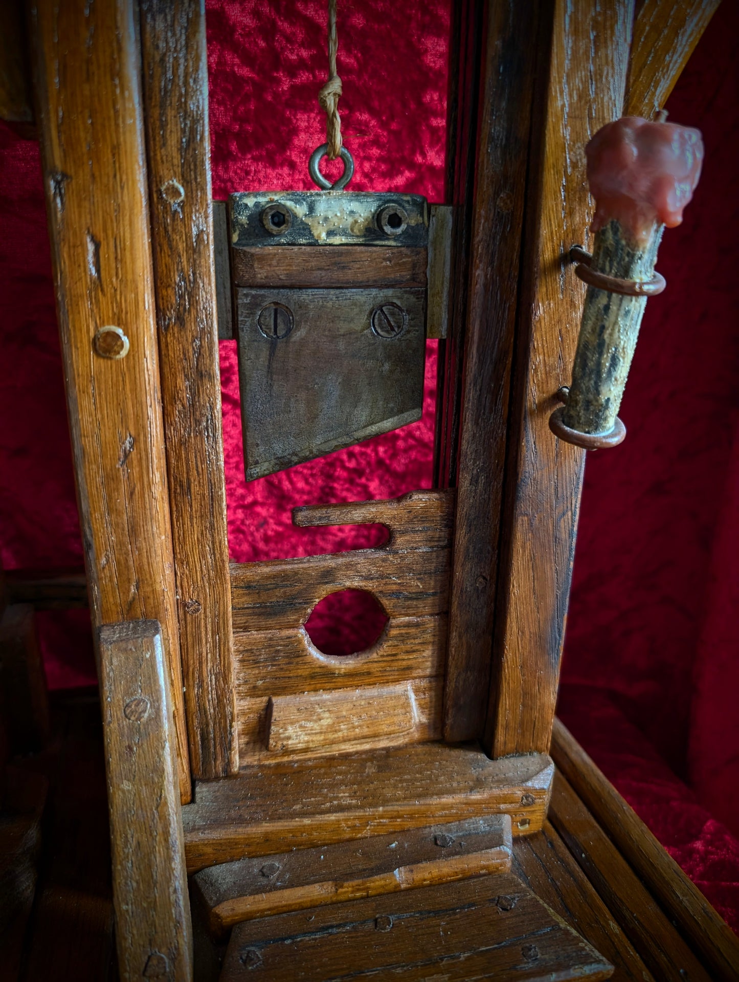Antique wooden Guillotine made in the mid-20th century