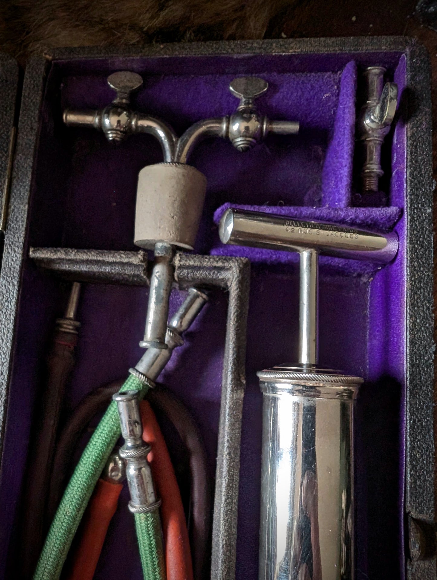 Antique 19th Century Dr. Potain Medical Aspirator box