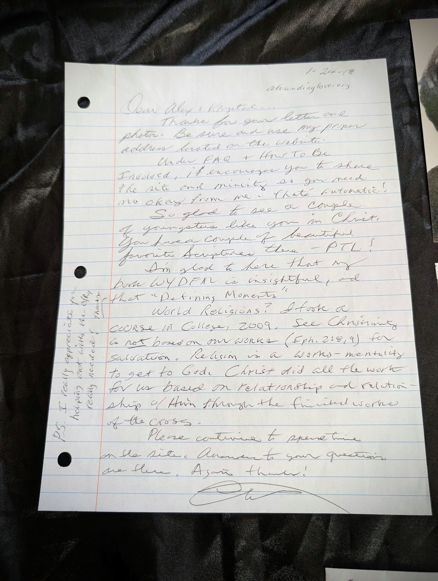 Original letter of Charles "Tex" Watson, ex member of the "Manson Familly" + pictures of him + copy of body diagram of Sharon Tate