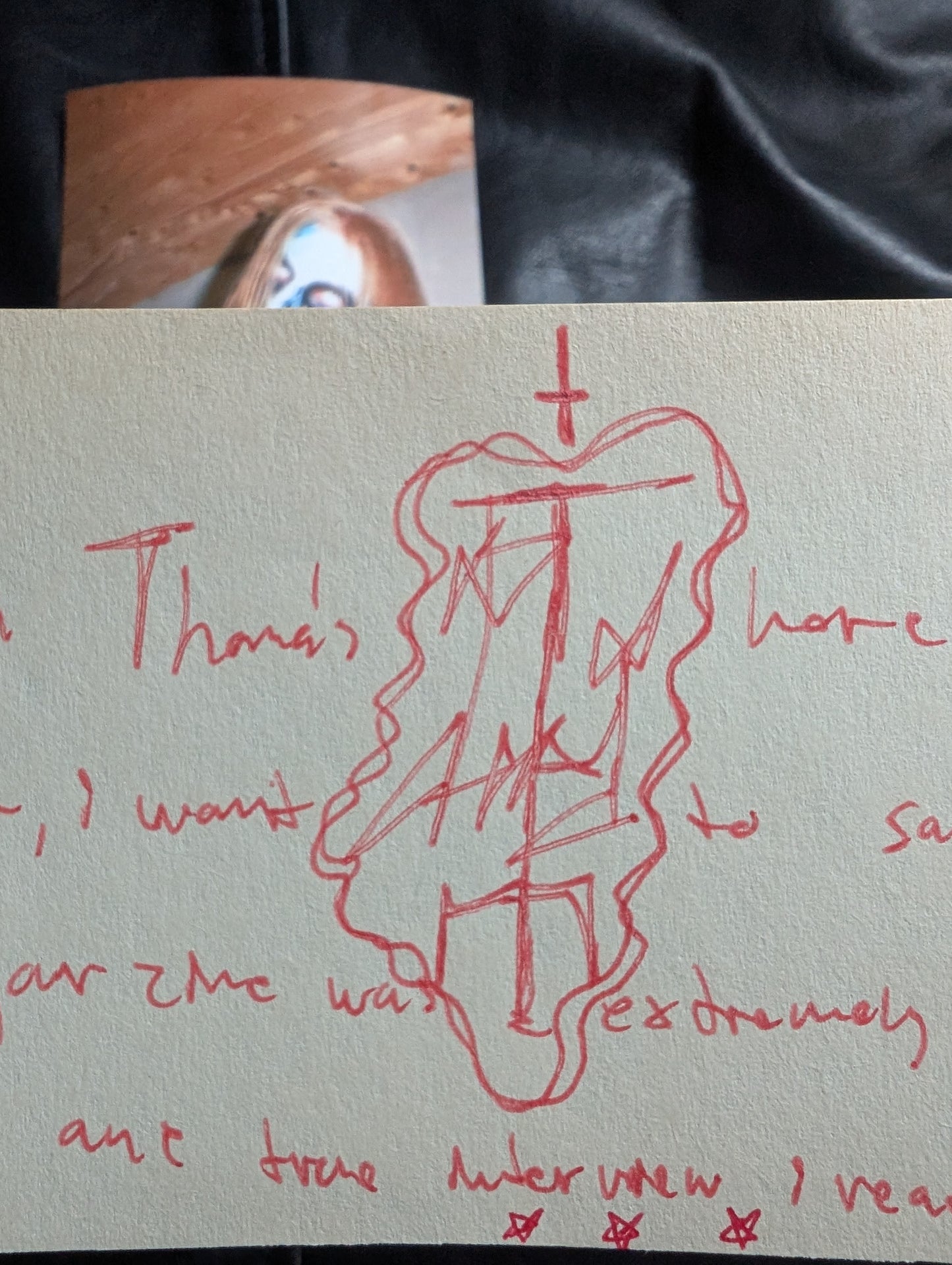 Original letter written by Pelle "DEAD" Ohlin from the Black Metal band  Mayhem 1990 (Very Rare)