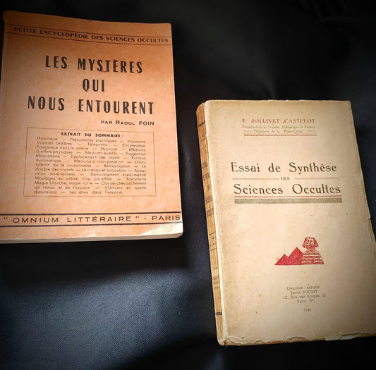 Deux livres Sciences Occultes