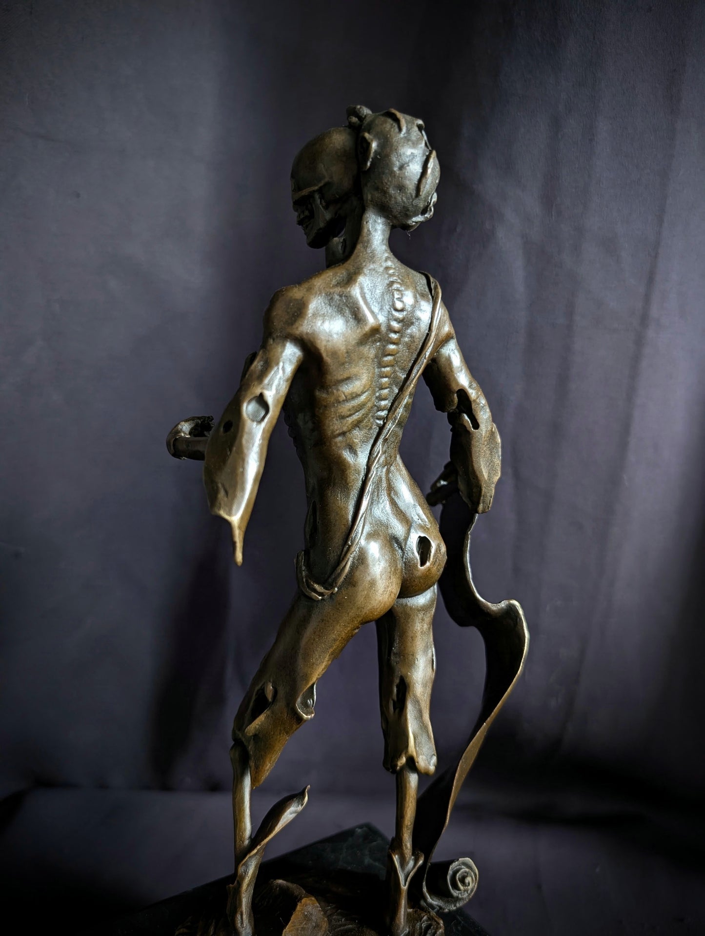 Figure of Death - Bronze Memento Mori – After Hans Leinberger 1520's