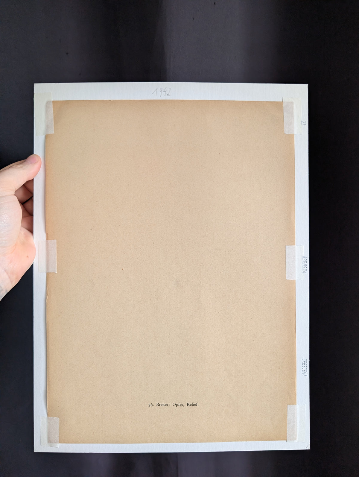 Original Arno Breker lithograph from 1942 (40x30cm)