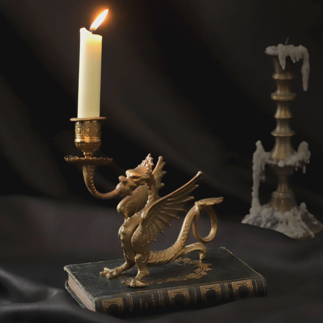 Dragon candle holder from the 19th