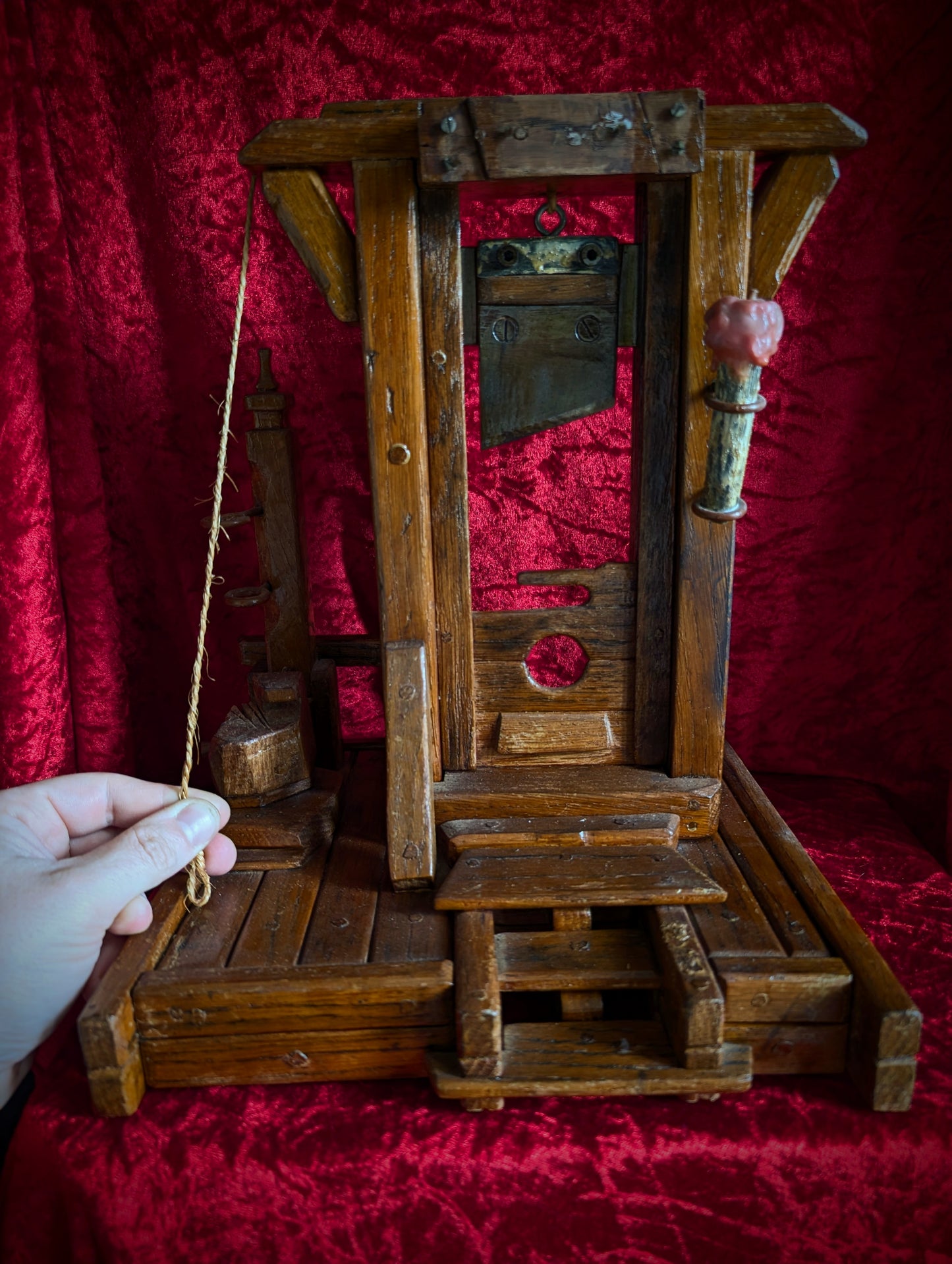 Antique wooden Guillotine made in the mid-20th century