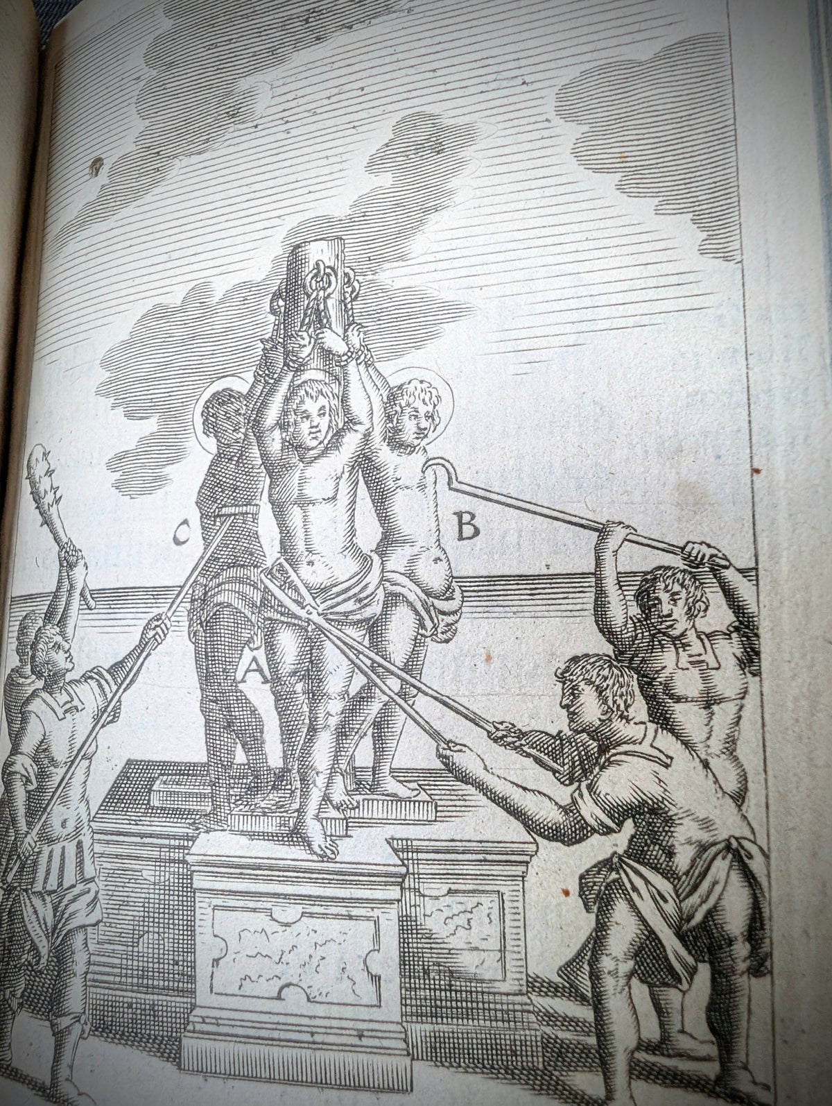 OLD RARE BOOK 17TH-CENTURY ILLUSTRATED WORK ON THE TORTURES OF MARTYRS — 1667