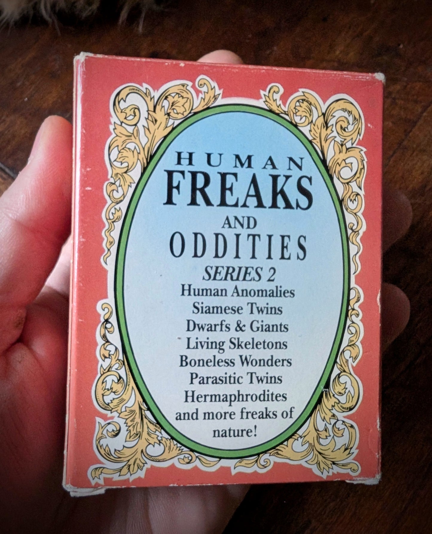 “Human Freaks and Oddities” card box (series 2) from 1991, USA