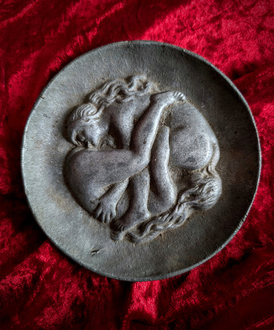 Old erotic plate (vide-poche de maison close) from a french brothel in the early 1900's Curiosa