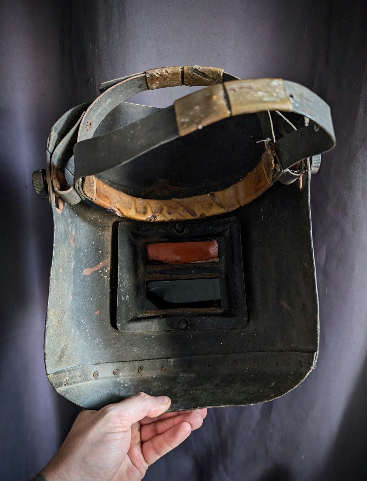 Original 1940s welder's mask