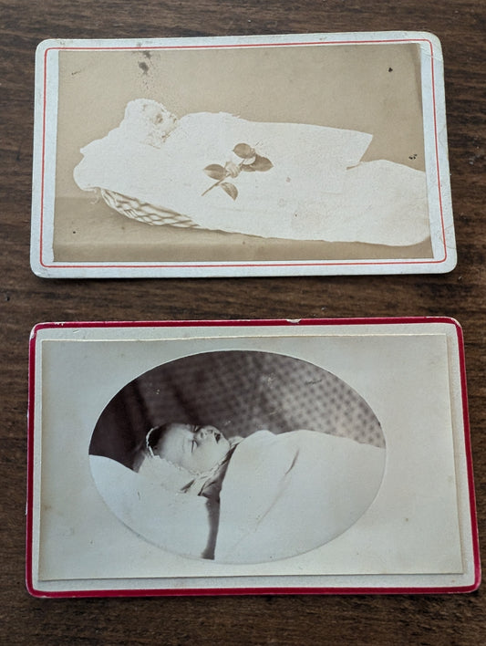 Set of two Post Mortem photos