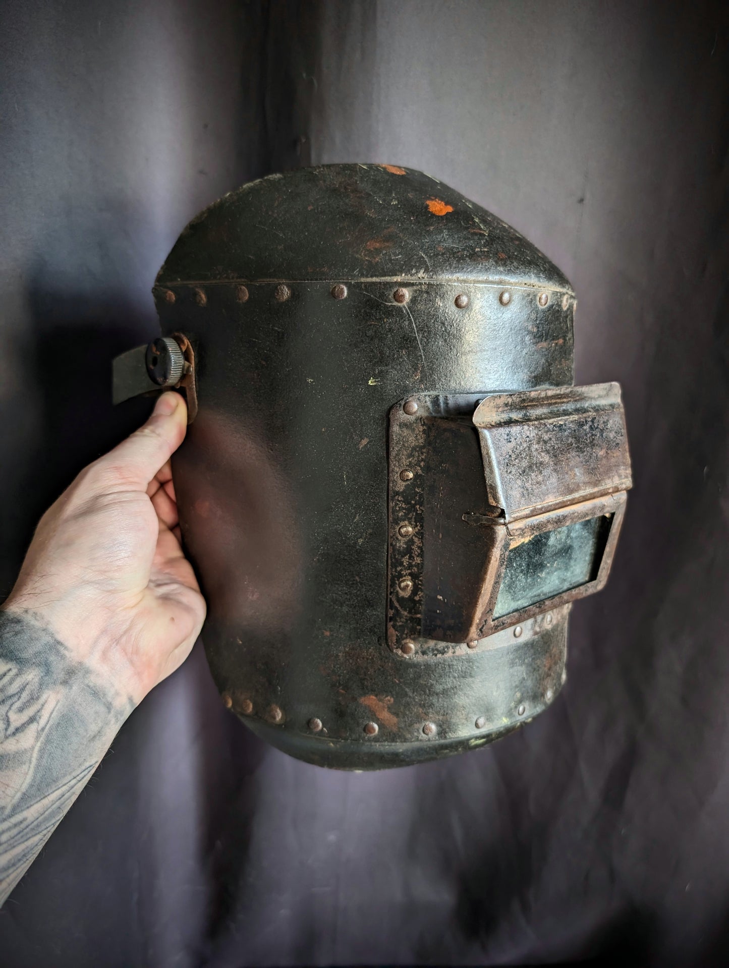 Original 1940s welder's mask