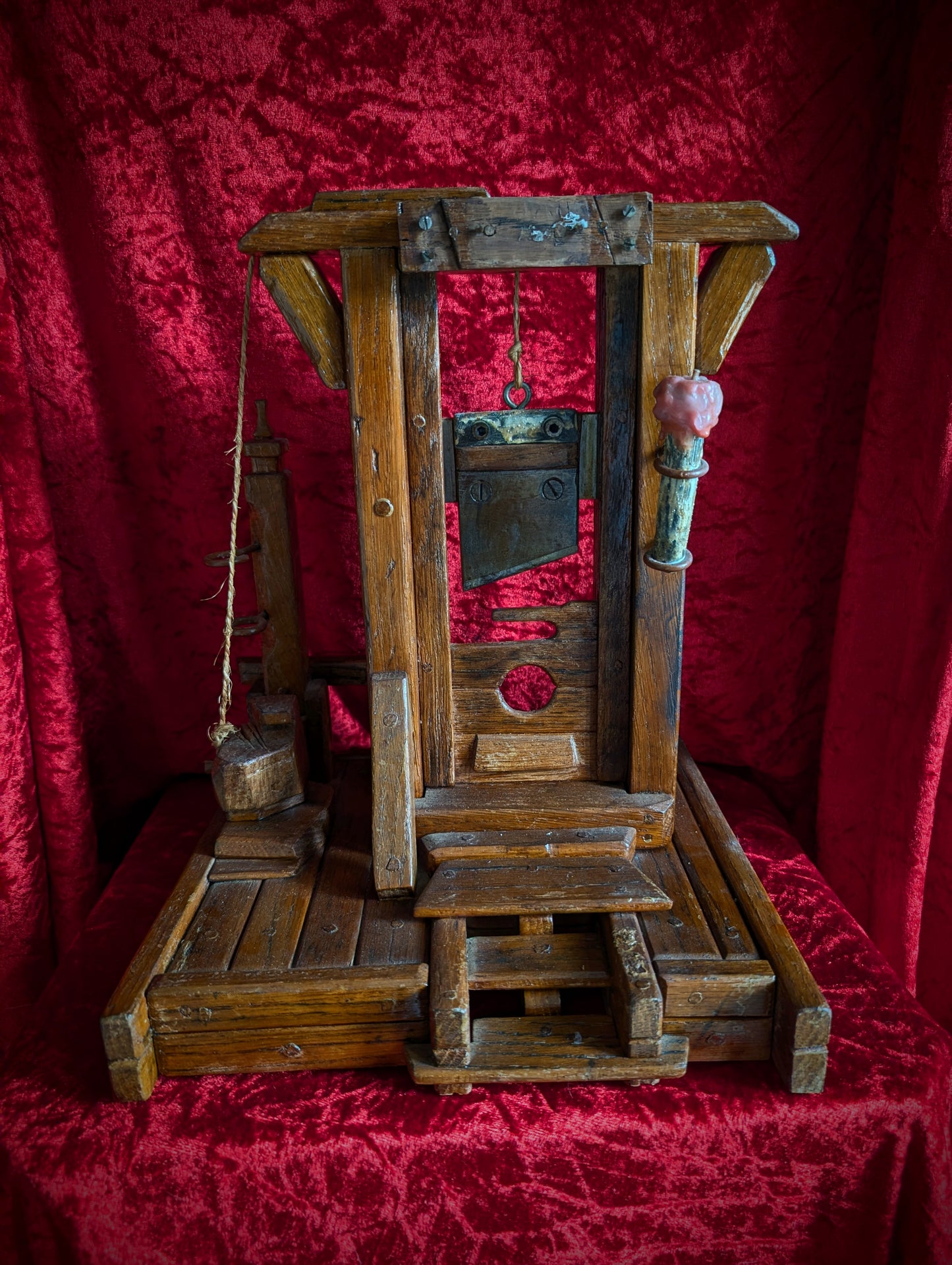 Antique wooden Guillotine made in the mid-20th century